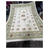 Vintage Dhurrie Handmade Revisible Indian Rug