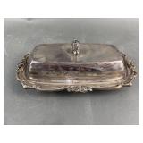 Marked Sterling Silver Antique Butter Dish