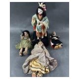 Vtg Japanese & International Dolls