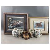 Signed/Numbered Mallard Print, Otagiri & More