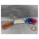 Patricia Nash Leather Wallet & Vintage Clutch