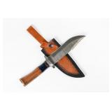 Handmade Damascus Steel Bowie Knife L