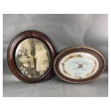 Antique Framed Portrait & Leslie Droll Art