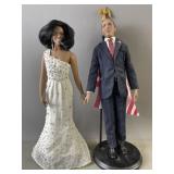 Danbury Mint Michelle & Barack Obama Dolls