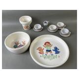 Vntg. Steubenville Pottery & Mini tea Items