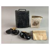 Rusty Crusty Vtg Large Cow/Sheep Bell & Castanets