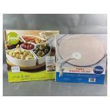 Chip&Dip w/Lazy Susan&Pillsbury Pizza Baking Stone
