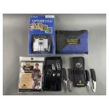 Meade Binoculars, Rain Ponchos & Browning Knives