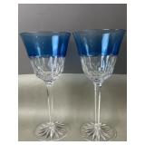 Waterford Crystal Glendora Blue Azure Glasses