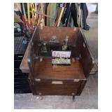 Antique Howe Sewing Machine/Table: Read Bio