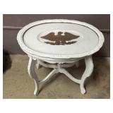 Hand Carved Painted Antique Eagle Side Table
