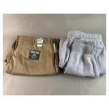 NEW 42 Dockers Khakis & Cardhardt Large Sweatpants