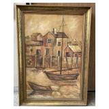 XL signed Marjorie Farison Sailboat Painting