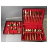 Gold Tone Ravenna Japanese Flat Ware