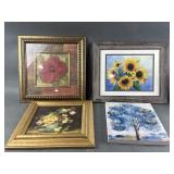 Framed Pretty Flower Prints & More