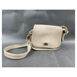 Vintage Coach Legacy In Bone White Leather