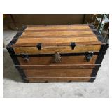 Vintage Wood & Metal Chest