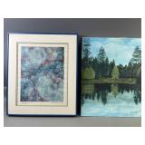 Signed Libby Golden Print & Mae Wilson Painting