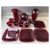 Anchor Hocking Coronation Ruby Glass & More