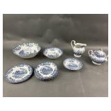 Vtg. Coaching Scenes Saucers, Bowls & More!