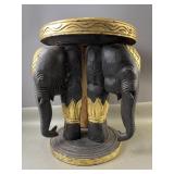 Vintage Carved Wooden Plant Stand