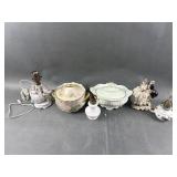 Porcelain Covered Dishes, Victorian Figures & More