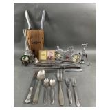 Gerber Knives, Pewter Bud Vase & More