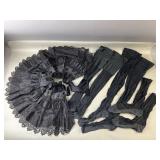 Antique Short Cape & Silk Stockings