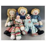 Sweet Vintage Handmade Rag Dolls