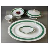 Vntg. Gilded Porcelain Soup Tureen & More