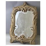 Vntg. Syroco Wood Composite Gold Tone Mirror