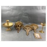 Syroco Gilt Wall Shelves, Italian Glass & More!