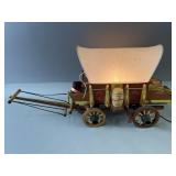 Vintage Handmade Covered Wagon TV  Lamp