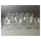 Vntg. Franciscan Champagne & Water Glasses