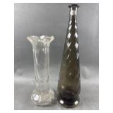 Guildcraft Empoli Smoke & Ooptic Glass Vase