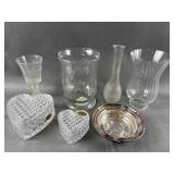 Block Heart Crystal Containers & More Glass