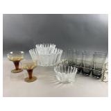 Vtg Orrefars Glass, Scalloped Bowls & More