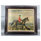 Signed Print "Major T. Bouch with Belvoir Houndsï¿½