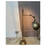 Brass Swing Neck Vintage Floor Lamp