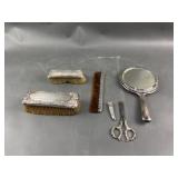 Marked Sterling Silver Antique Vanity Items