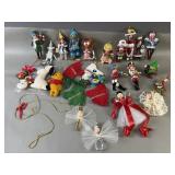 Wizard Of Oz & More Vntg. Xmas Ornaments