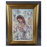 Edna Hibel Framed Epic Art Piece