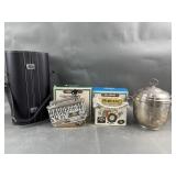 Sheridan Ice Bucket, Ezra Brooks Decanters & More