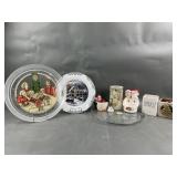 Tiara Glass Christmas Plate, Rae Dunn & More