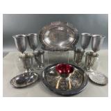 WM Rogers Silverplated Chip & Dip & More