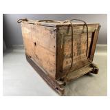 Antique Wooden Noilly Prat French Bottling Crate