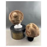 Ladies Mr Henri Mink Hat & Unbranded Fur