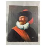 F Rowe Portrait of a Cavalier Painting
