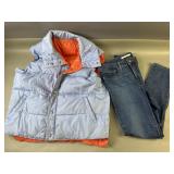 Downwear Walker Reversible Vest & Sz 30 Levis