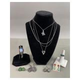 Signed Sterling Silver Costume Jewelry